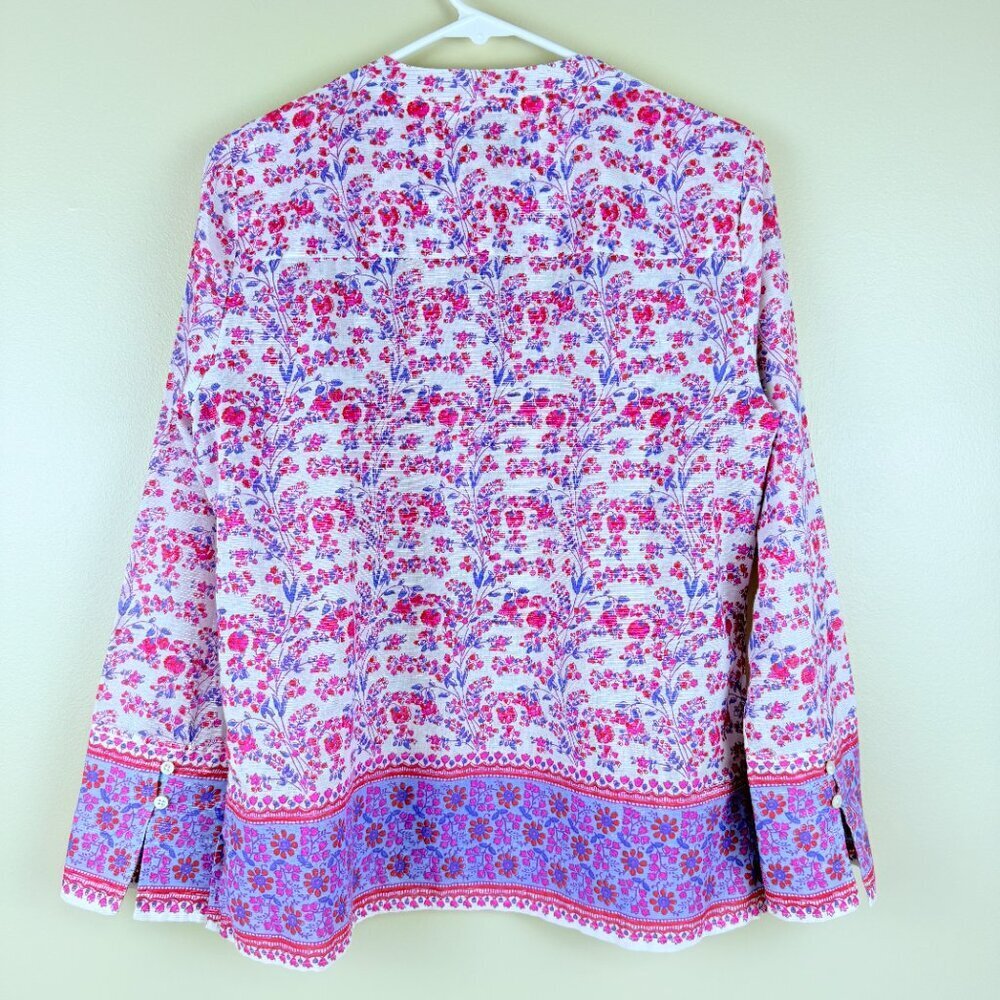 NWOT J.Crew Boho Border Print Cotton Tunic Blouse – Women’s Small - Picture 2 of 11